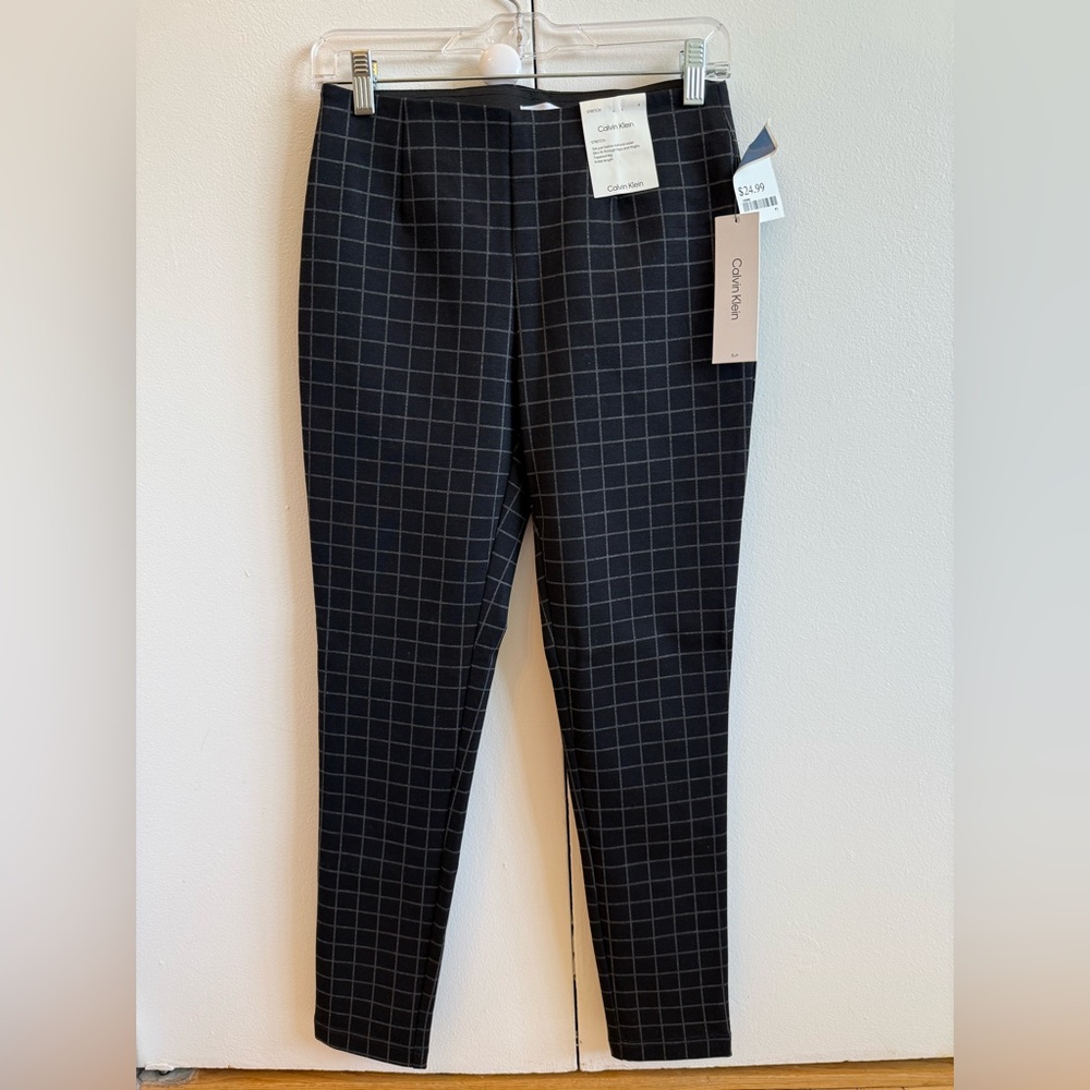 NWT Calvin Klein pants, black and gray, size 4